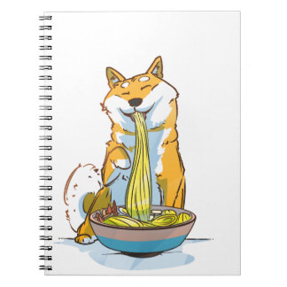 Caderno Espiral Canina | Um rêmen de cão shiba Inu