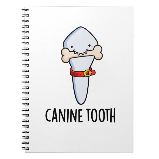 Caderno Espiral Canine Dental Engraçado (Frente)