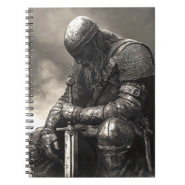 Caderno Espiral Cansado Após Batalha