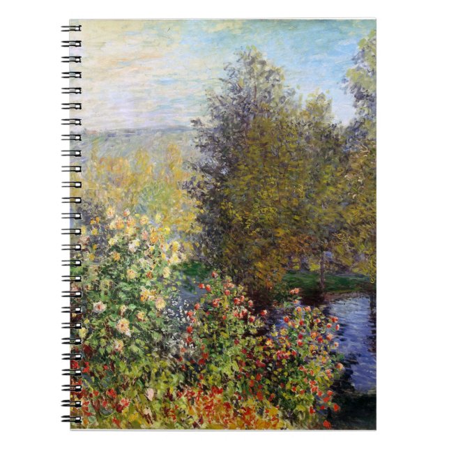 Caderno Espiral Canto do Jardim de Montgeron - Claude Monet - (Frente)