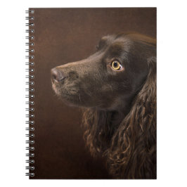 Caderno Espiral Cão De Cabelo Castanho