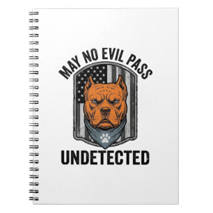 Caderno Espiral Cão de Guarda Não Deixe o Mal Passar Design Vetori
