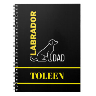 Caderno Espiral Cão de Labrador Personalizado