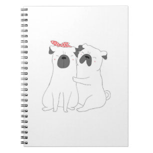 Caderno Espiral Cão-de-Massa   Presente para o sobrevoo do cão cor