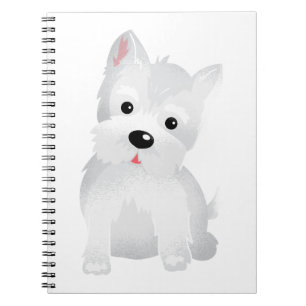 Caderno Espiral Cão de Westie