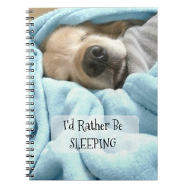 Caderno Espiral Cão do golden retriever eu preferencialmente