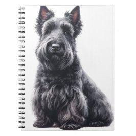 CADERNO ESPIRAL CÃO DO TERRIER ESCOCÊS ESCOCÊS NEGRO