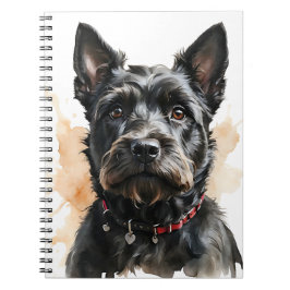CADERNO ESPIRAL CÃO DO TERRIER ESCOCÊS ESCOCÊS NEGRO