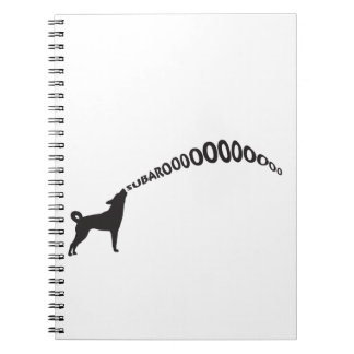 Caderno Espiral Cão do urro Subaru