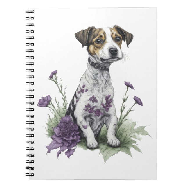 Caderno Espiral Cão Jack Russell (Frente)