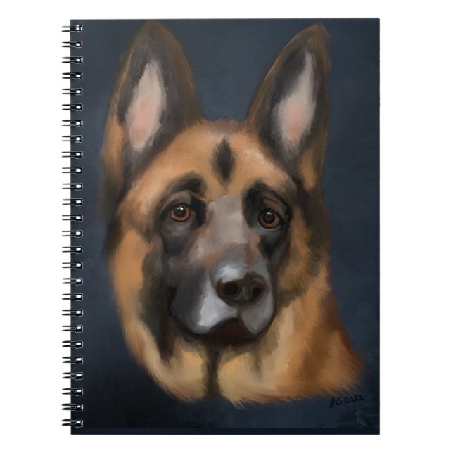 CADERNO ESPIRAL CÃO PASTOR ALEMÃO     (Frente)
