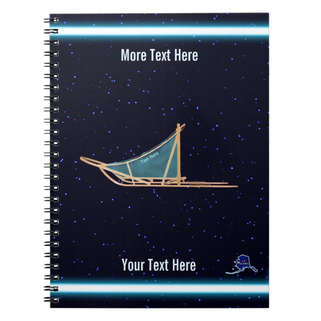 Caderno Espiral Cão Trendido Em Estrelas (Frente)
