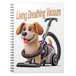 Caderno Espiral Cão Vácuo Respirativo