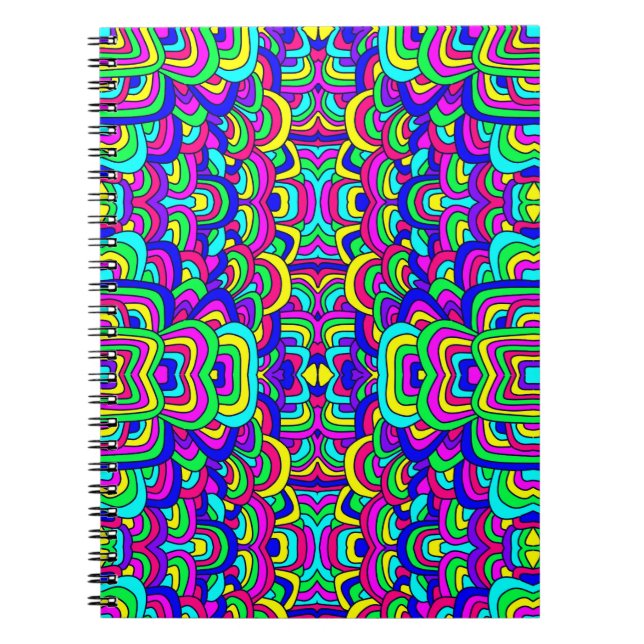 Caderno Espiral Caos Coloridos 5 (Frente)