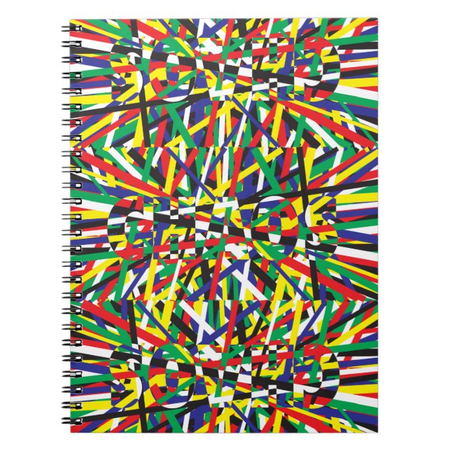 Caderno Espiral Caos, em Primarias (Frente)