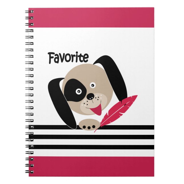 Caderno Espiral Cãozinho favorito (Frente)