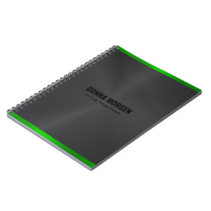 Caderno Espiral Capa de fichário de 3 argolas com textura metálica