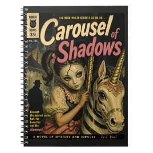 Caderno Espiral Capa de Livro de Fantasia e Terror Carrossel de So