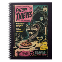 Capa de Livro Falso Vintage de Guaxinim Roubando C