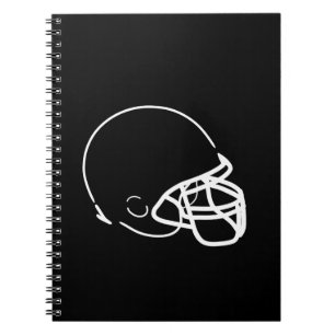 Caderno Espiral Capacete de futebol