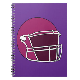 Caderno Espiral Capacete de Futebol