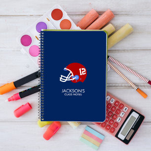 Caderno Espiral Capacete de futebol