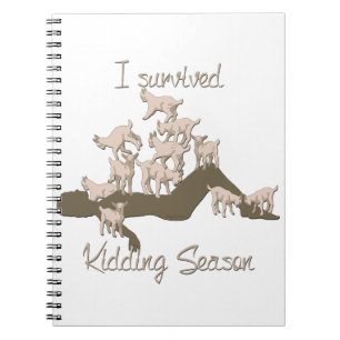 Caderno Espiral CAPAS I Survived Kidding Season by GetYerGoat