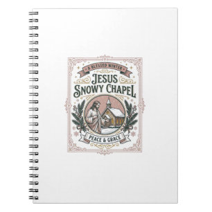 Caderno Espiral Capela Jesus Snowy Capela Jesus Snowy Fé Cristã