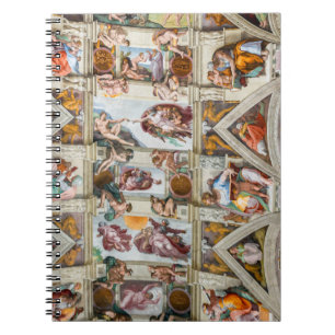 Caderno Espiral Capela Sistina Michelangelo - Vaticano, Roma, Itál