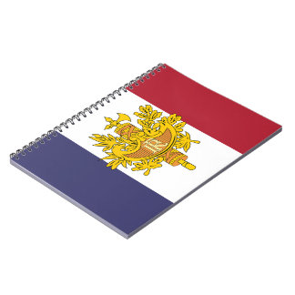 Caderno Espiral capinha de telefone com bandeira da França