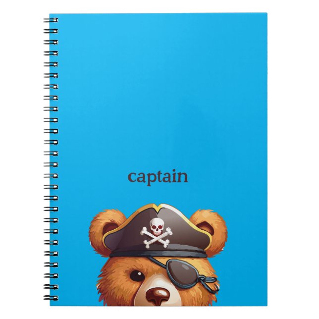Caderno Espiral Capitão Bear (Frente)
