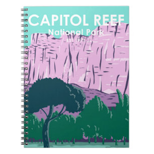 Caderno Espiral Capitol Reef National Park Utah Vintage