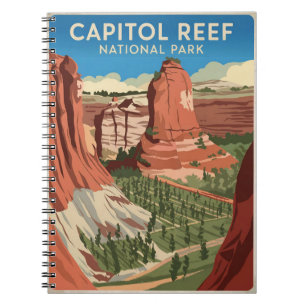 Caderno Espiral Capitol Reef National Park Vintage