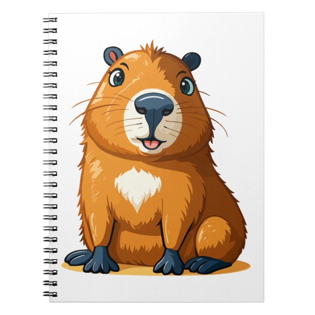 Caderno Espiral Capivara fofa (Frente)