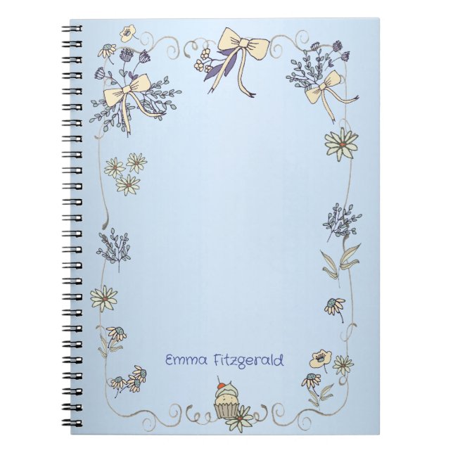 Caderno Espiral Capricho de Margarida da Primavera (Frente)