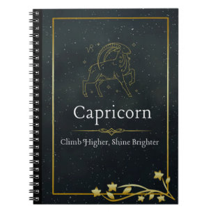 Caderno Espiral Capricórnio – Diário de Astrologia para Amantes de