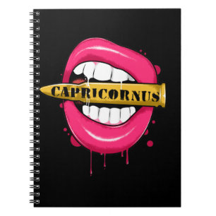 Caderno Espiral Capricornus Zodiac - Sinal de Aniversário - dia de