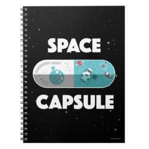 Caderno Espiral Cápsula espacial