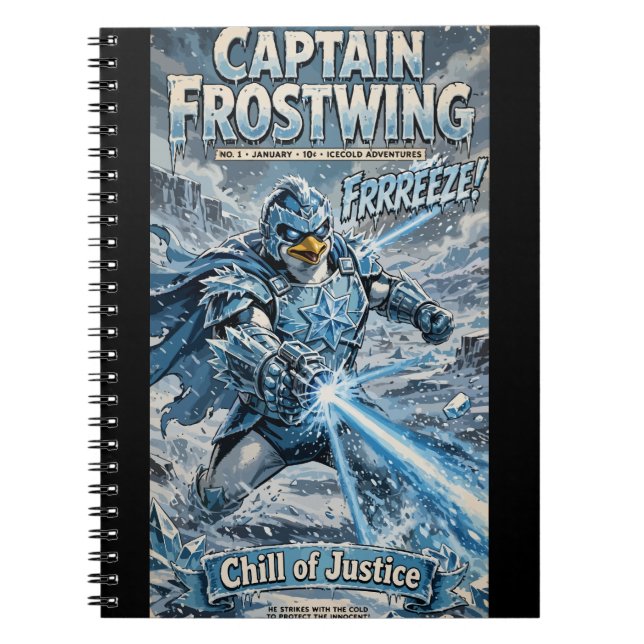 Caderno Espiral Captain Frostwing (Frente)