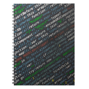 Caderno Espiral Captura de tela de códigos de origem