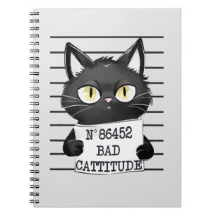 Caderno Espiral Captura Má - Captura de Gato Negro