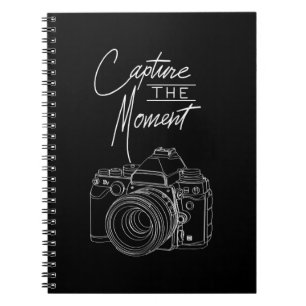 Caderno Espiral Capturar Fotógrafo de Câmera Momento