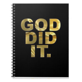 Caderno Espiral "Capturar inspiração divina - Deus o fez