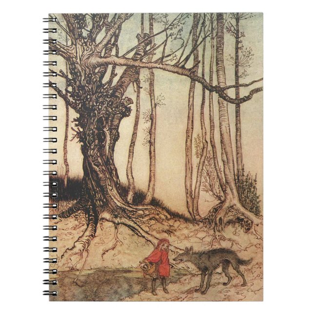 Caderno Espiral Capuz Vermelho Assustador (Frente)