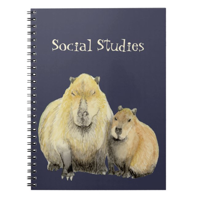 Caderno Espiral Capybara (Frente)