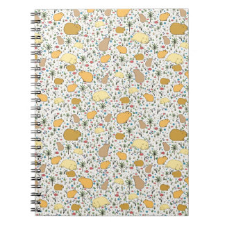Caderno Espiral Capybaras em Amarelo