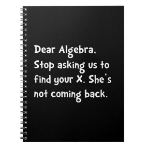 Caderno Espiral Cara Álgebra