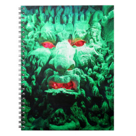 Caderno Espiral Cara Assustadora Mascarada na Rocha