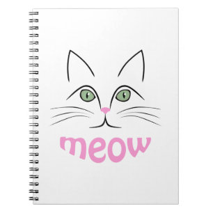 Caderno Espiral Cara do gato