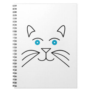 Caderno Espiral Cara do gato
